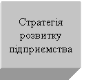 Text Box: Стратегія розвитку підприємства 