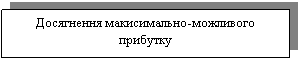 Text Box: Досягнення макисимально-можливого прибутку