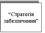 Text Box: “Стратегія забезпечення” 