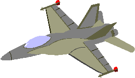 Shaded model of a jetfighter