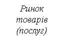 Text Box: Ринок товарів (послуг)